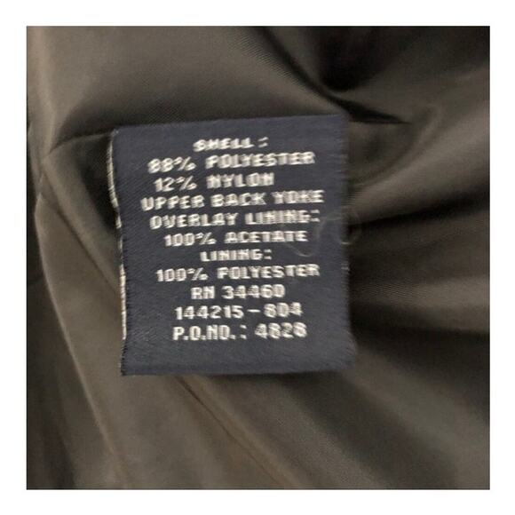 London Fog Black Waterproof Mid-Length Trench Coat Size Medium - Picture 12 of 14